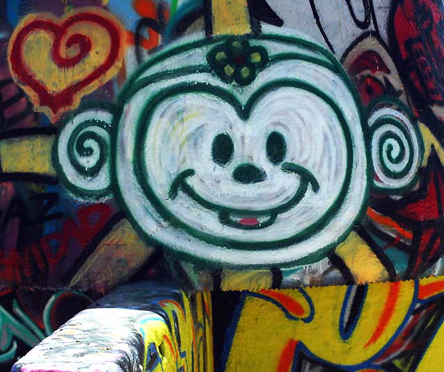 At the Venice Beach graffiti walls, Wednesday, May 25, 2011
