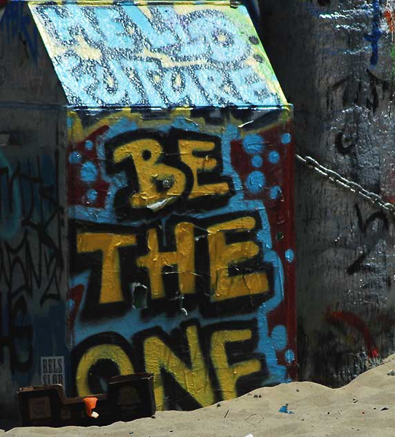 At the Venice Beach graffiti walls, Wednesday, May 25, 2011