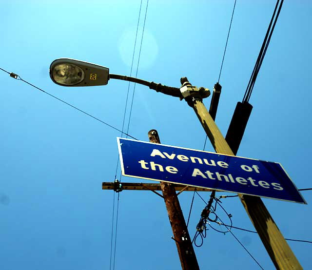 Avenue of the Athletes, Sunset Boulevard east of Echo Park, near Elysian Park