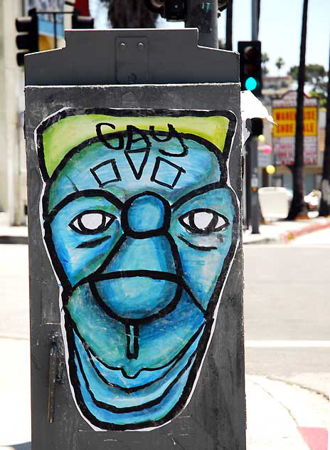 Utility box on Sunset Boulevard east of Echo Park, Tuesday, May 31, 2011