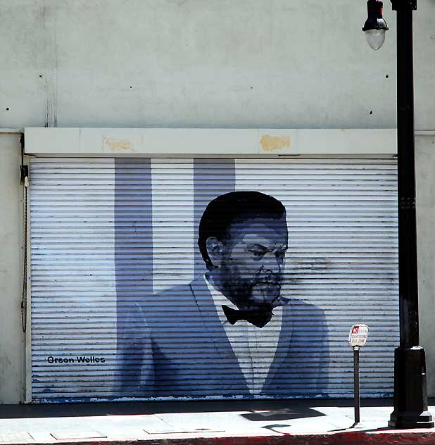 Orson Welles graphic, Hollywood Boulevard, Wednesday, June 1, 2011