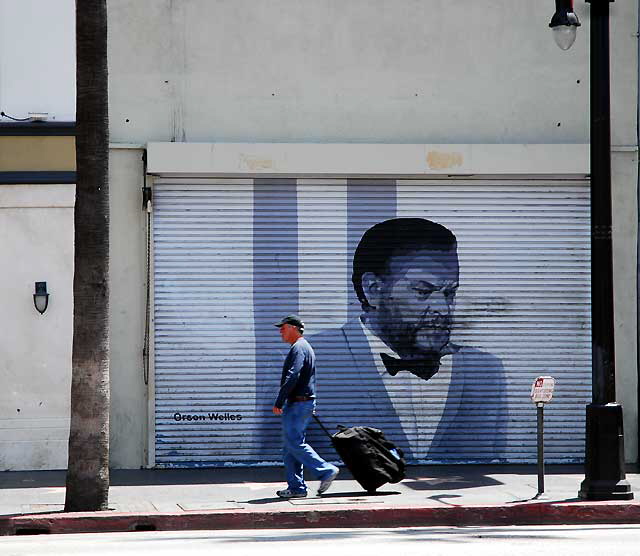 Orson Welles graphic, Hollywood Boulevard, Wednesday, June 1, 2011