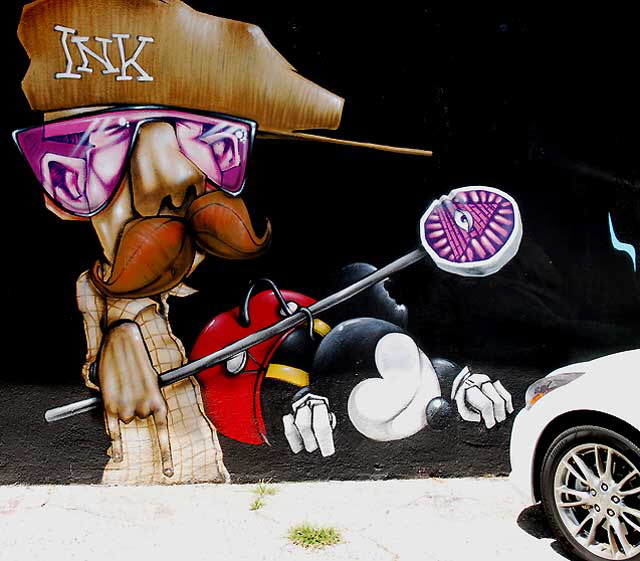 "Ink" mural - Melrose Avenue alley, Monday, June 6, 2011