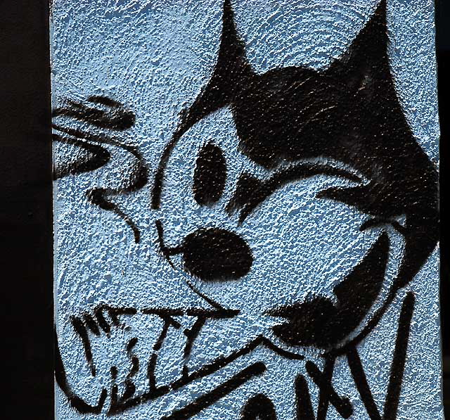 "Felix" stencil - Melrose Avenue, Monday, June 6, 2011