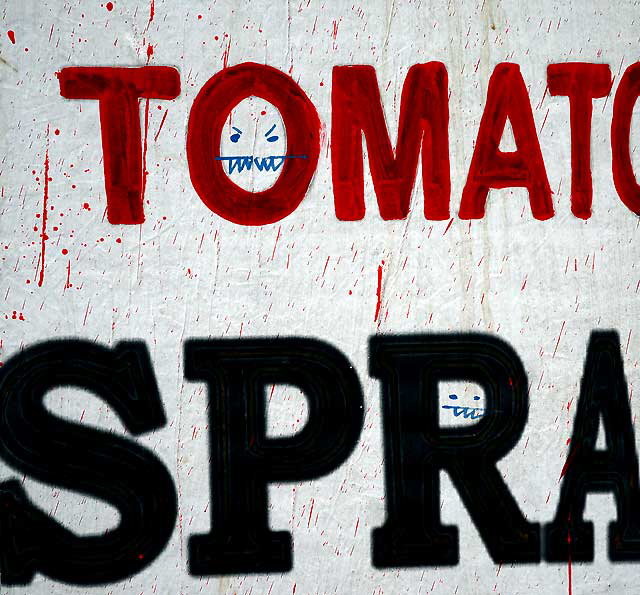 Tomato Spray, 960 North La Brea Avenue, down the Hill from Hollywood, Thursday, June 9, 2011