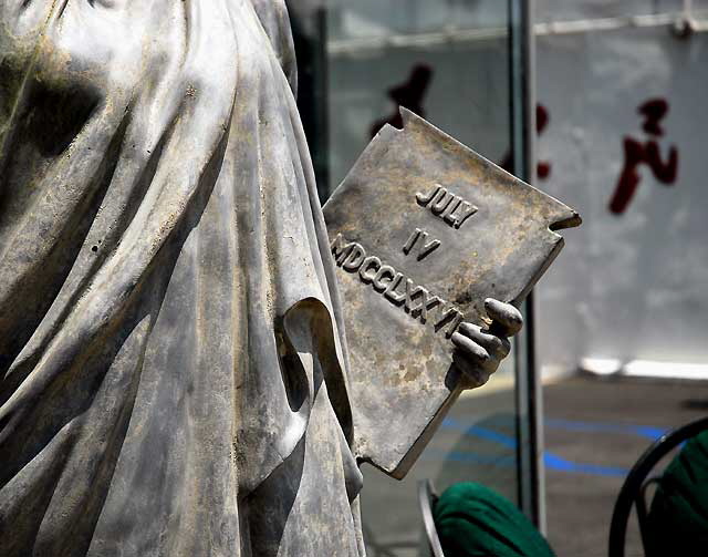 Statue of Liberty at "Off the Wall" on Melrose Avenue, Monday, June 13, 2011