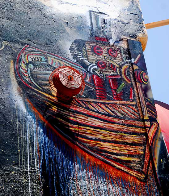 Electronic Charon - mural in East Hollywood alley, Tuesday, June 14, 2011 Electronic Charon - mural in East Hollywood alley, Tuesday, June 14, 2011