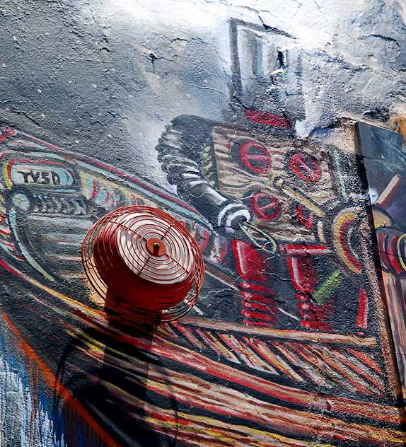 Electronic Charon - mural in East Hollywood alley, Tuesday, June 14, 2011 Electronic Charon - mural in East Hollywood alley, Tuesday, June 14, 2011