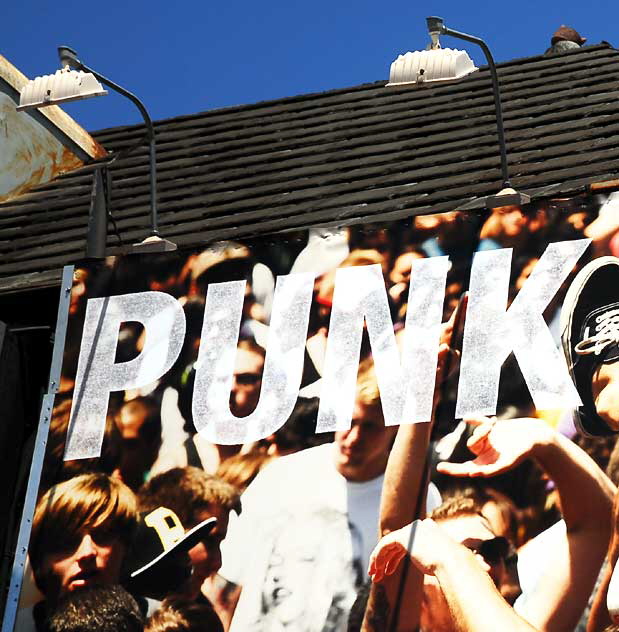 Vans "Punk Rock" billboard at the Roxy, Wednesday, June 15, 2011