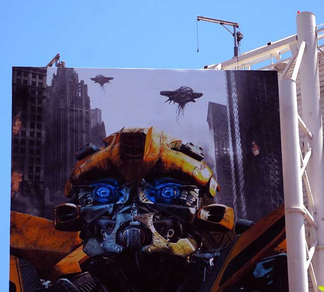 Billboard at Hollywood and Vine for "Transformers 3-D" 