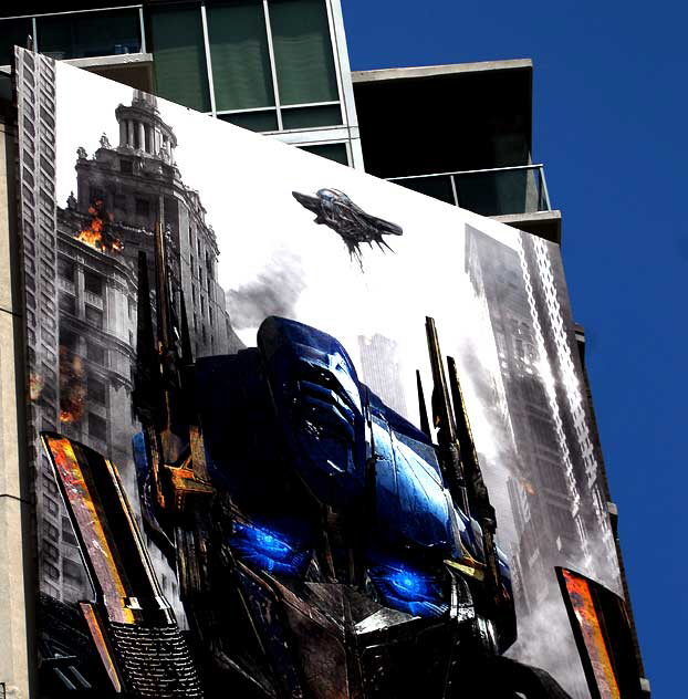 Billboard at Hollywood and Vine for "Transformers 3-D" 