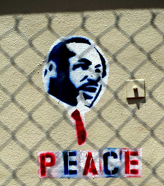 MLK/Peace - Sunset Boulevard at Gordon in Hollywood, Thursday, June 23, 2011