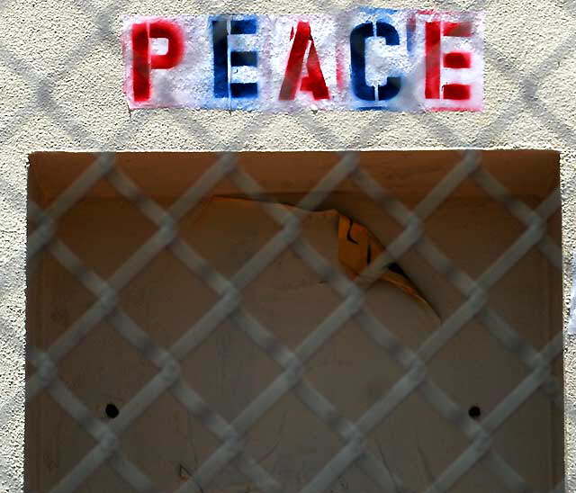 Peace - Sunset Boulevard at Gordon in Hollywood, Thursday, June 23, 2011