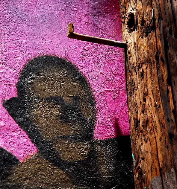 Detail of the "Free Tibet" mural, alley at Melrose Avenue and Spaulding 