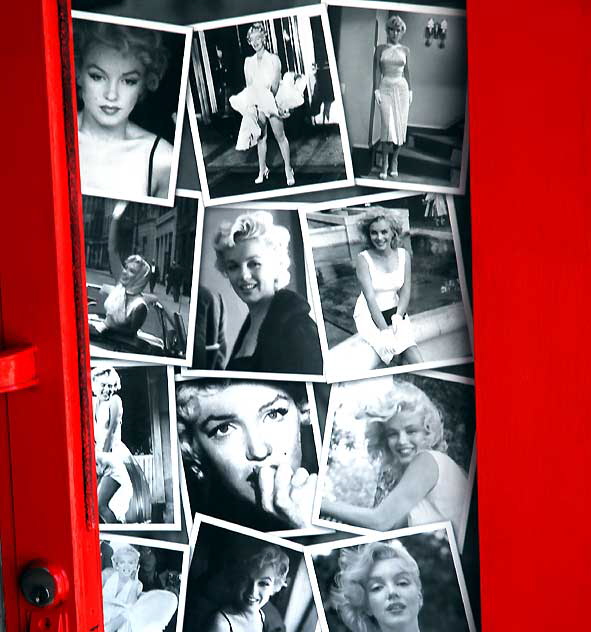 Marilyn Monroe shots, souvenir shop door, Hollywood Boulevard, Wednesday, June 29, 2011