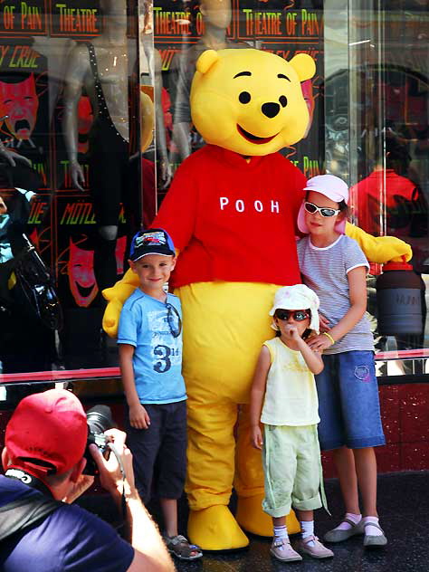 Pooh impersonator, Hollywood Boulevard, Wednesday, June 29, 2011