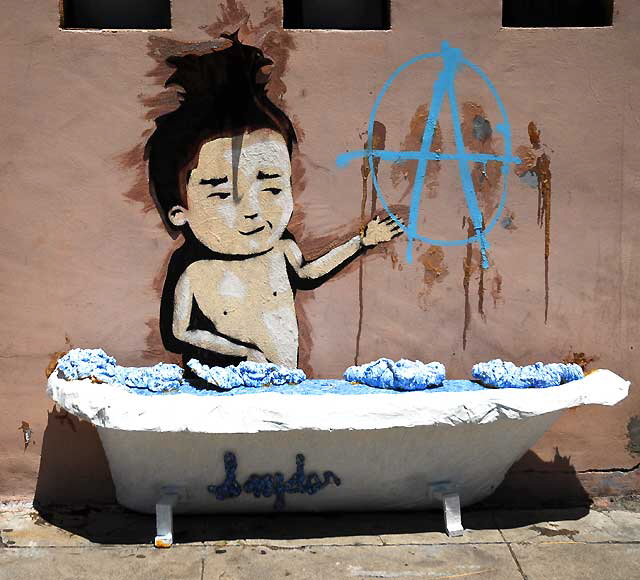 Baby Bath - North La Brea Avenue in Hollywood, Friday, July 1, 2011