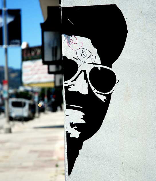 Face on La Brea in Hollywood, Friday, July 1, 2011