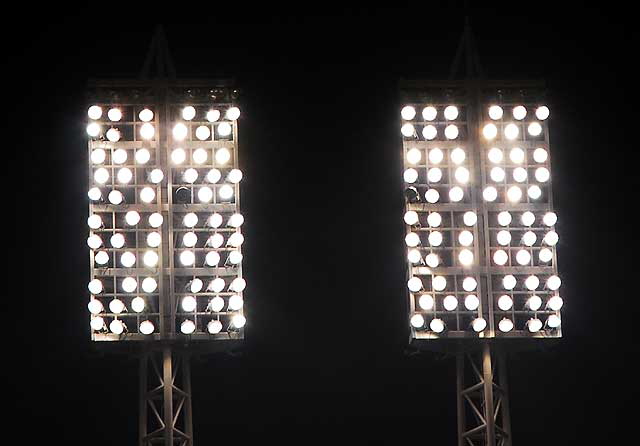 Night baseball lights, Great American Ballpark, Cincinnati