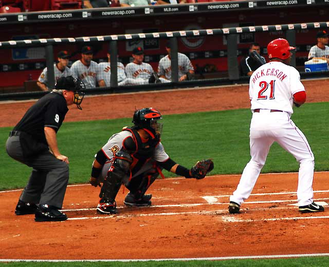 Thursday night, August 28, the Cincinnati Reds play the San Francisco Giants at the Great American Ballpark