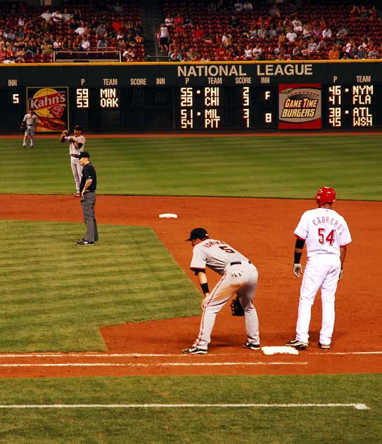 Thursday night, August 28, the Cincinnati Reds play the San Francisco Giants at Great American Ballpark