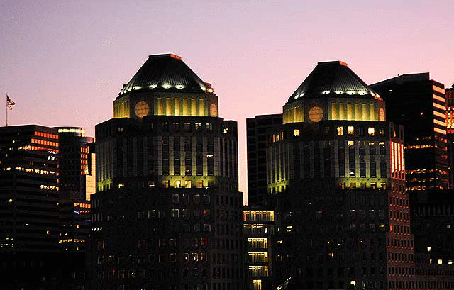 Waiting for the fireworks, Mount Adams, Cincinnati  August 31, 2008 