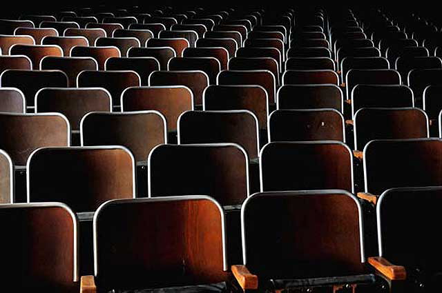 The former Belvdre du Rayon Vert hotel in Cerbre, France - Theater Interior