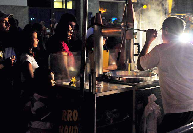 Bastille Day in Port Vendres - Churro Stand