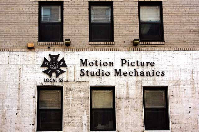Motion Picture Studio Mechanics, Local 52, 326 West 48th Street, NYC - photograph by Martin A. Hewitt