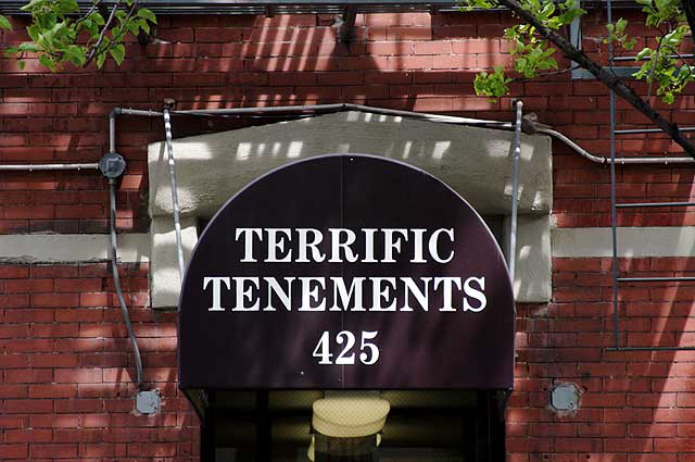 Terrific Tenements, 425 West 48th Street, NYC - photograph by Martin A. Hewitt