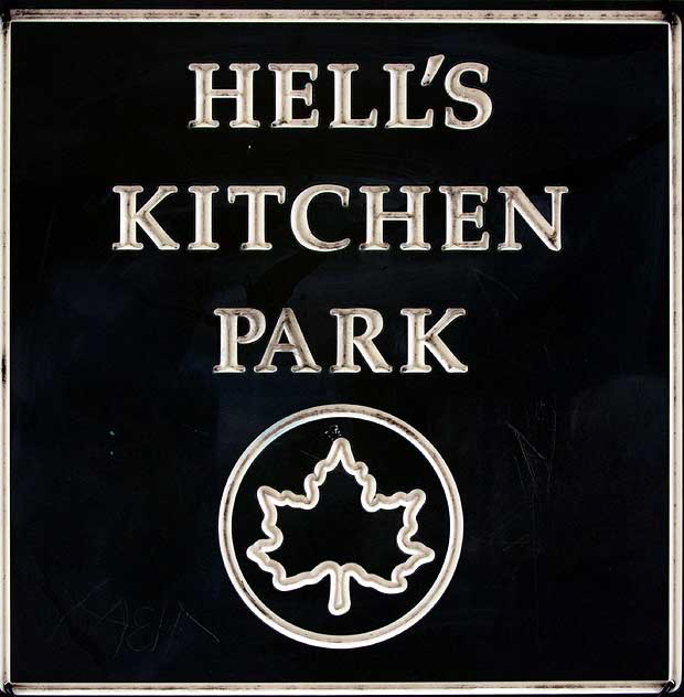 Hell's Kitchen Park, 10 Avenue between West 47-48 Street, NYC - photograph by Martin A. Hewitt