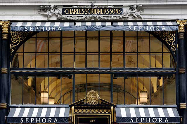 Scribner's headquarters in midtown Manhattan now a Sephora outlet - photograph by Martin A. Hewitt