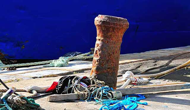 18th Century Cannon Barrel - Port-Vendres (dpartement of Pyrnes-Orientales, Languedoc-Roussillon rgion)