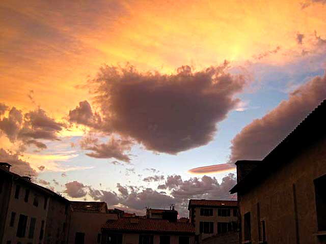 Sunset over to Port-Vendres (dpartement of Pyrnes-Orientales, Languedoc-Roussillon rgion) - Friday, June 19, 2009