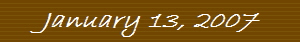 January 13, 2007