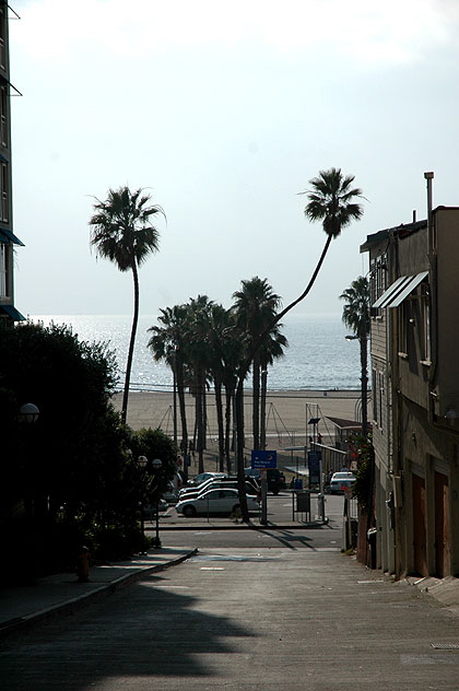 Street to the beach, Santa Monica