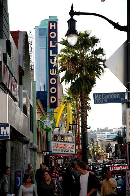 Hollywood Boulevard at McCadden - looking east