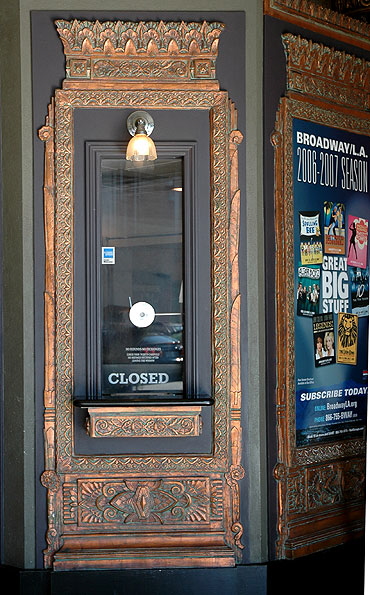 The Pantages Theater - 6233 Hollywood Boulevard - Marcus Priteca - restored exterior lobby  