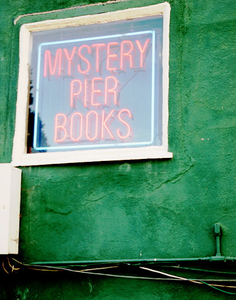 Mystery Pier Books, Sunset Boulevard, east wall -