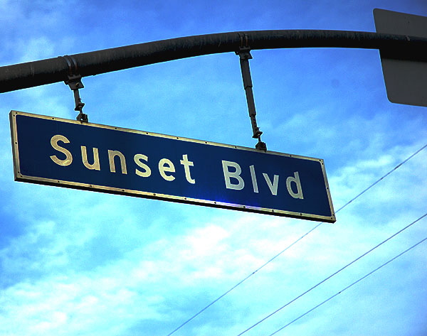 Sunset Boulevard sign