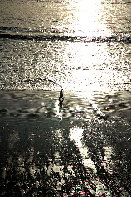 Sunset, Saturday, February 17, 2007 - Encinitas, on the coast north of San Diego, at low tide