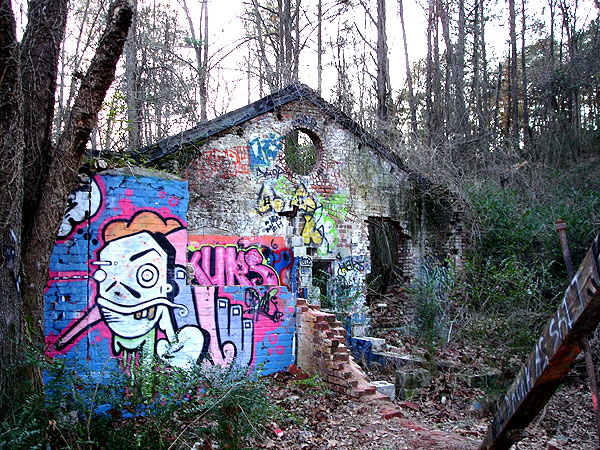 Georgia Ruins - former water treatment plant and dynamited dam 