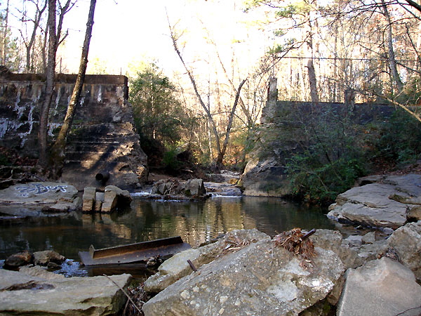 Georgia Ruins - former water treatment plant and dynamited dam 