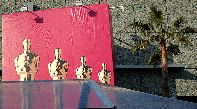 Setting Up for the Oscars on Hollywood Boulevard - 2007
