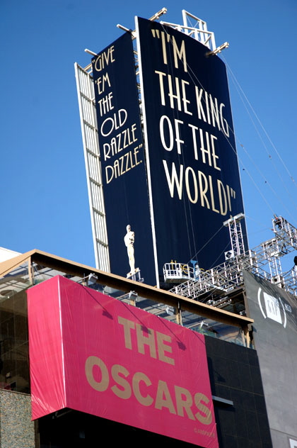 Setting Up for the Oscars on Hollywood Boulevard - 2007