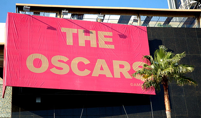 Setting Up for the Oscars on Hollywood Boulevard - 2007