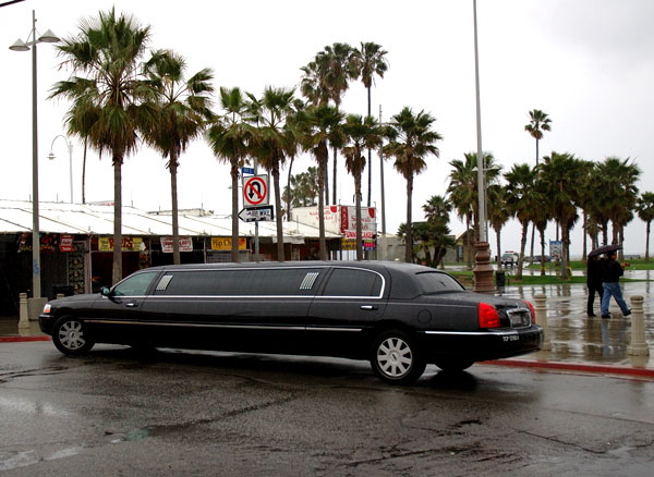 Venice Beach in the rain -