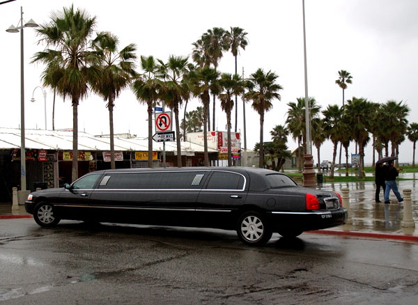 Venice Beach in the rain -