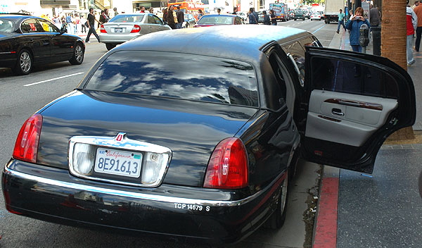 Limo waiting, Hollywood Boulevard