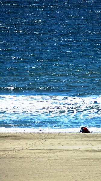 The blue Pacific at noon - Santa Monica, 1 March 2007